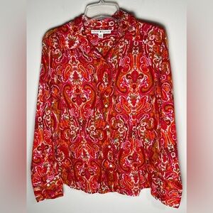 Tommy Hilfiger Paisley Long Sleeve Top